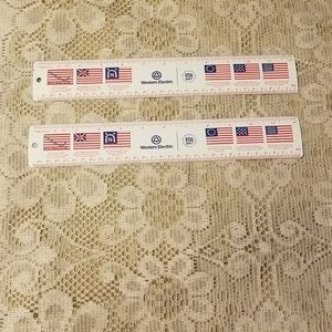 Two Western Electric 100 Year Rulers